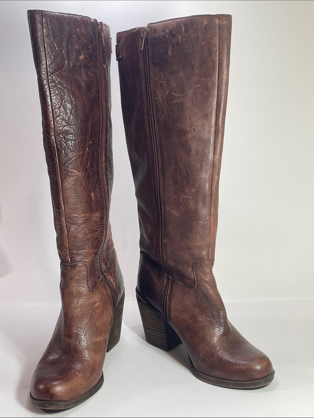 Lucky Brand Brown Leather Knee-High Women's Boots Size7